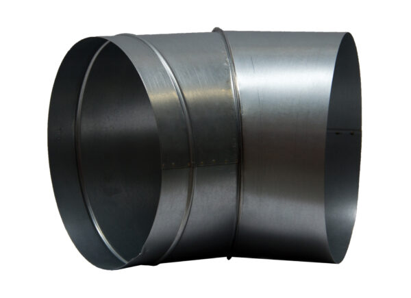 Luftschlauch-Bogen - Ø400, 45°, Aluminium